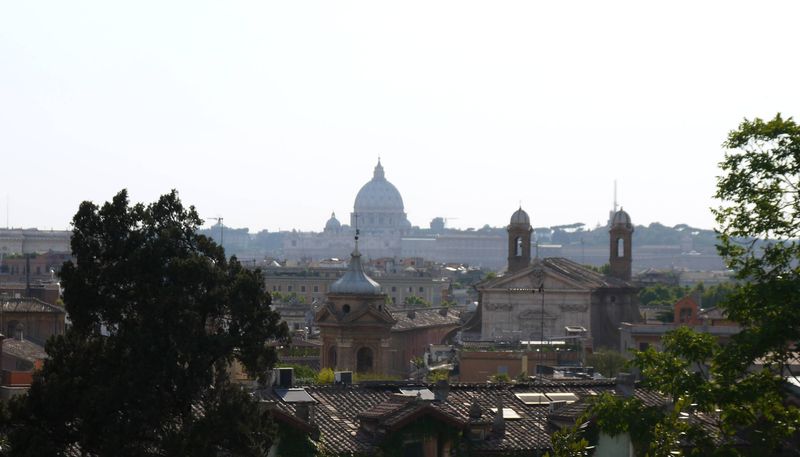 View from near the Spanish Steps in Rome, Italy