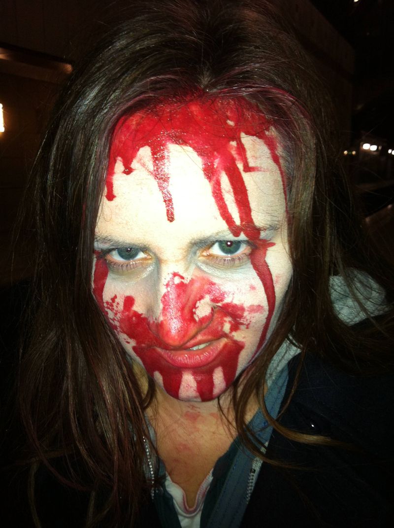 Amy as a 2.8 hours later zombie