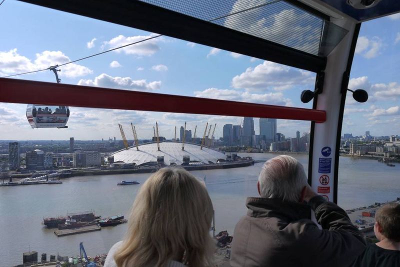 View of the River Thames from Cable Car
