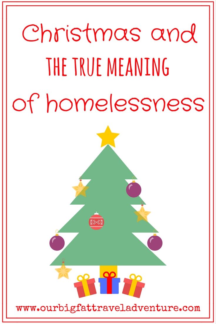 Christmas and the true meaning of homelessness, Pinterest Poster