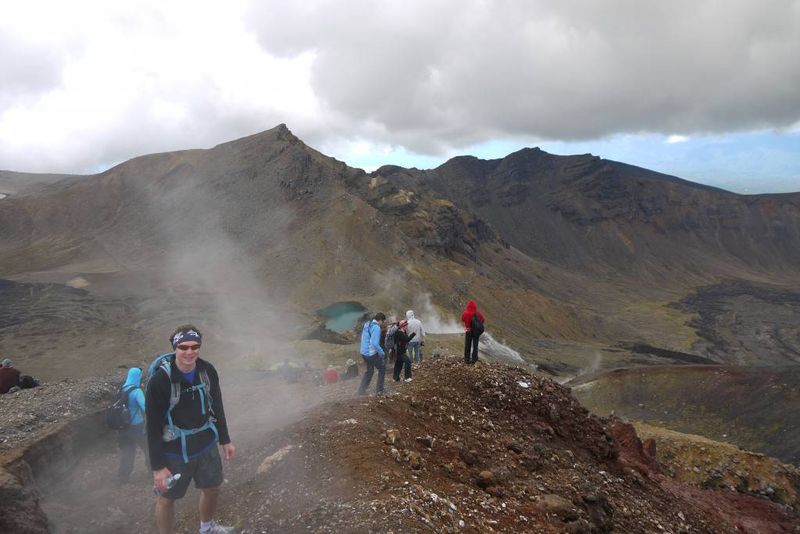 Andrew on Mount Tongariro