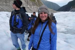 Amy on Fox Glacier