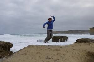 Jumping on the Great Ocean Road