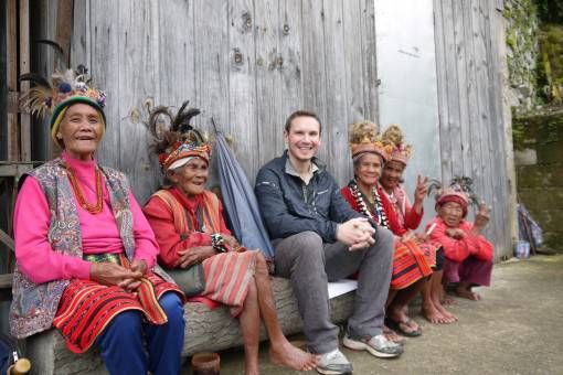 Andrew with Locals in the Philippines