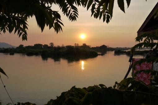 Sunset in Don Det, Laos