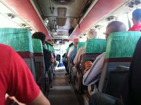 On board a Cambodian bus