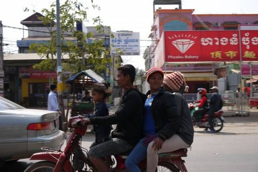 Typical family travel in Cambodia