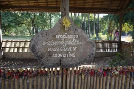 Mass Grave at the Killing Fields in Cambodia