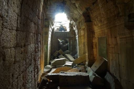 Rubble Inside Ta Prohm Temple, Siem Reap