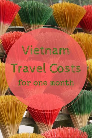Vietnam Travel Costs for one month