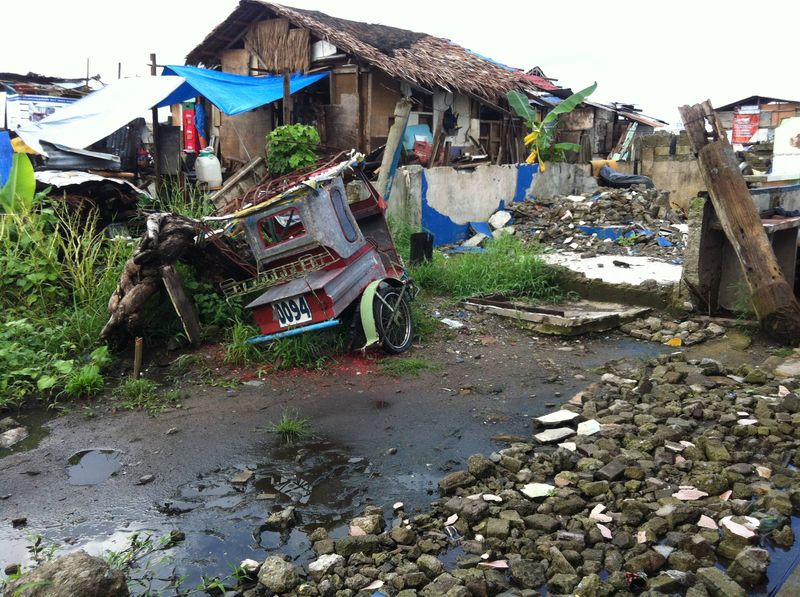 A Trike in The Rubble of Typhoon Haiyan