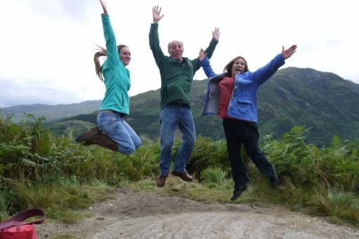 Jumping Shot in the Scottish Highlands