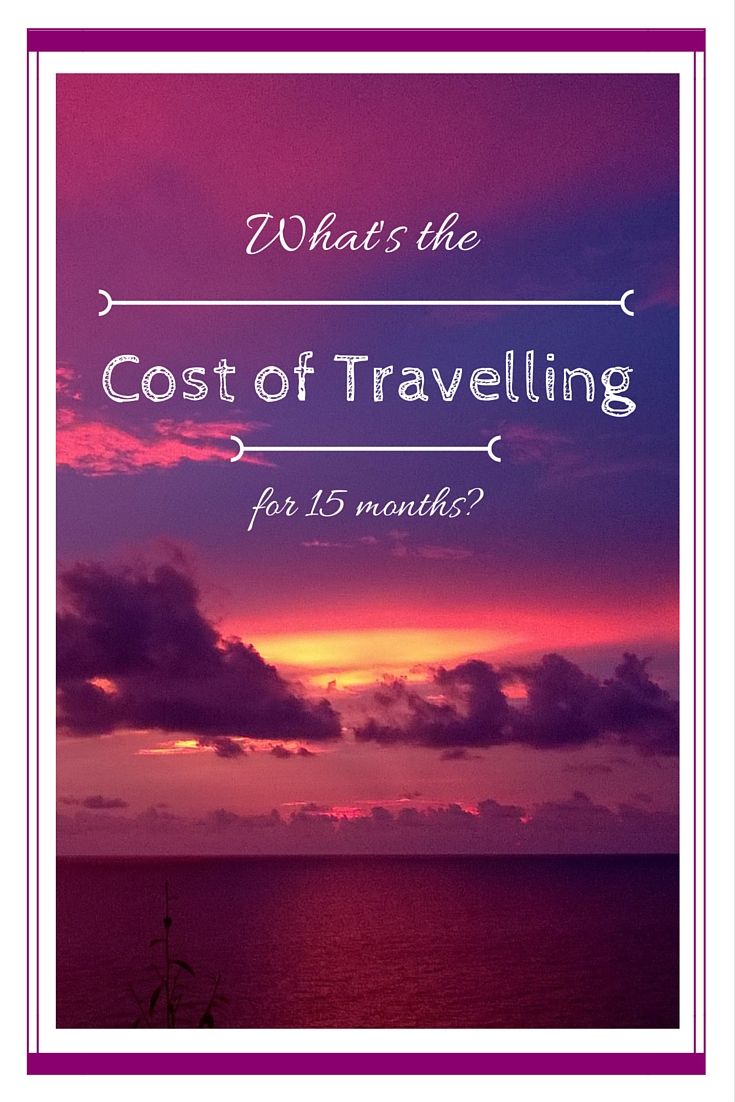 What's the cost of travelling for 15 months?