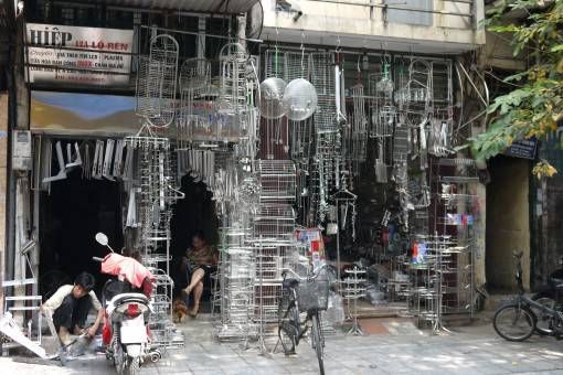 Stainless steel shop on stainless steel street in Hanoi