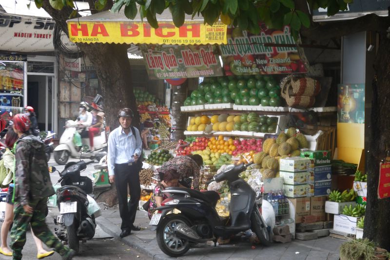 Fruit stand in Hanoi's Old Quarter