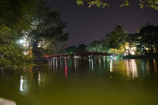 Huc Bridge, Hoan Kiem Lake Hanoi