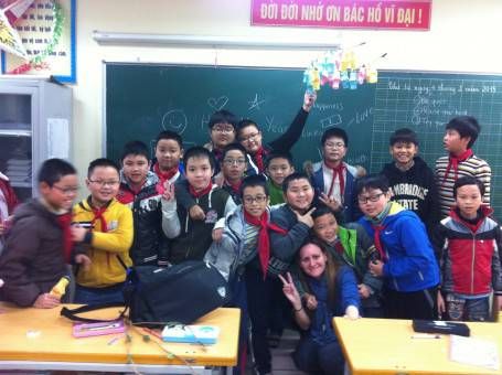 Teaching a Grade Five Class in Vietnam