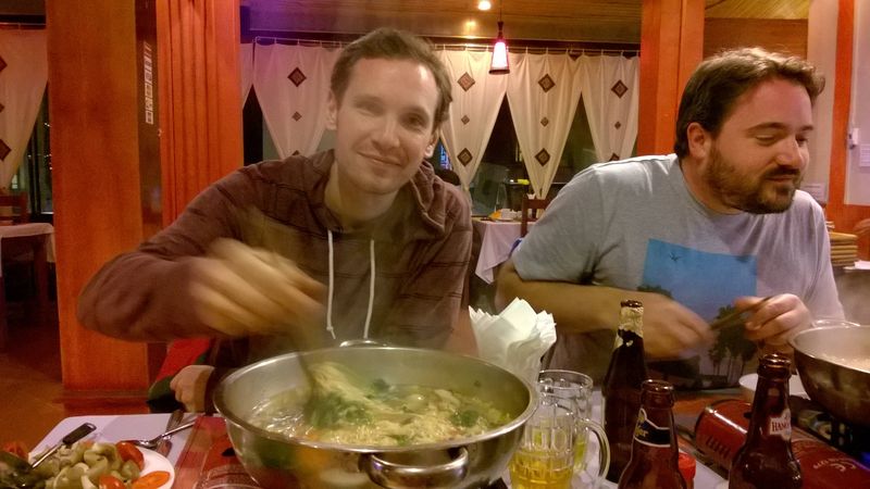 Eating Hotpot in Vietnam