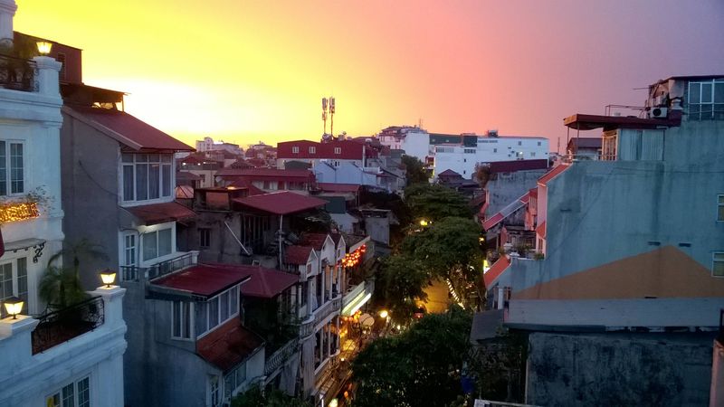 Hanoi Skyline at Sunset