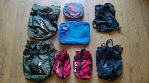 Compression bags for travel packing
