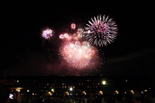 Spectacular Labor Day fireworks over Boston Harbor