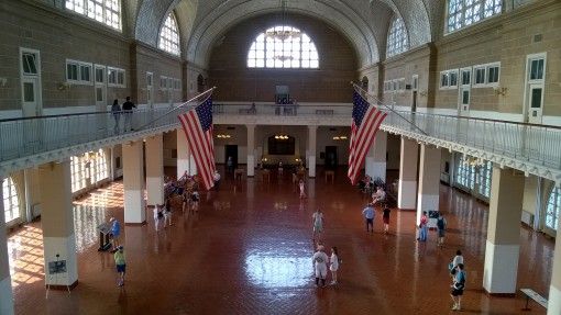 Registry Room in Ellis Island Immigration Museum