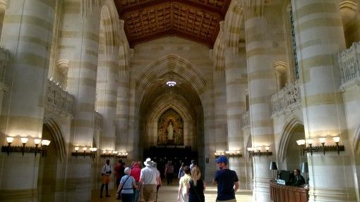 Inside the Sterling Memorial Library, Yale