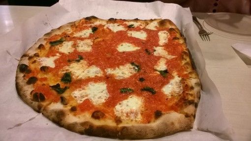 Delicious pizza at Frank Pepe's Pizzeria Napoletana