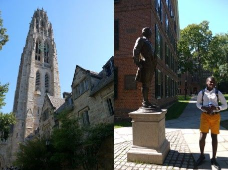 Nathan Hale statue on Yale Campus