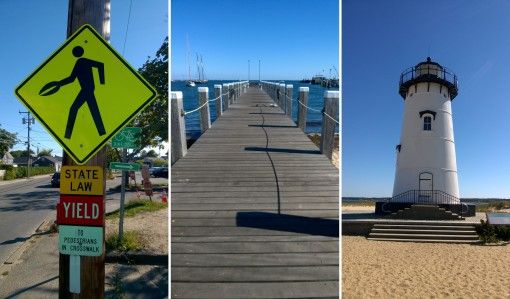 Martha's Vineyard Lighthouse, Pier and Sign