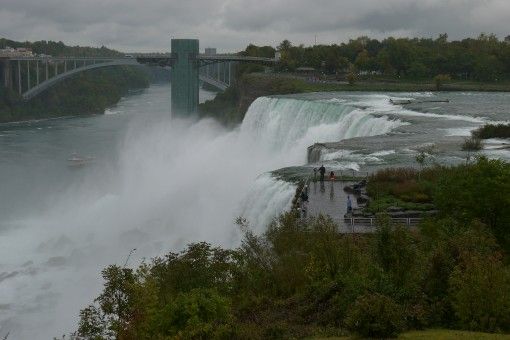 The American Falls, Observation Deck and Friendship Bridge, Niagara Falls