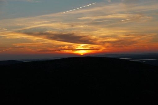 Sunset view from Cadillac Mountain, Acadia National Park