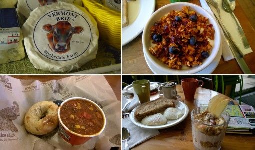 A selection of Vermont food