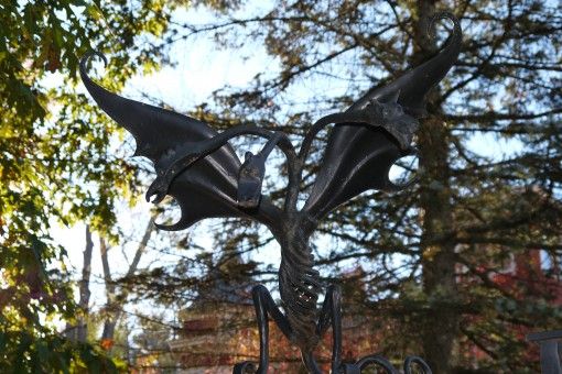 Three-headed dragon at Stephen King's house