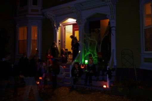 Locals celebrating Halloween in Portland 