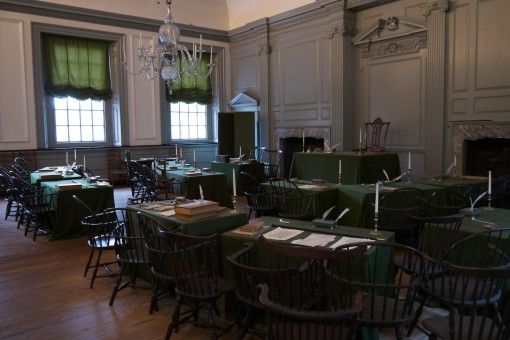 Room where the Declaration of Independence was signed