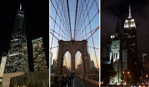 One World Trade Center, Brooklyn Bridge, Empire State Building, New York