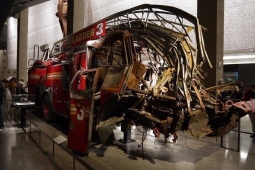 Ladder 3 Fire Truck in the 9/11 Memorial Museum