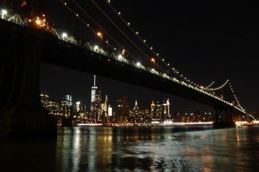 The Manhattan Skyline by night