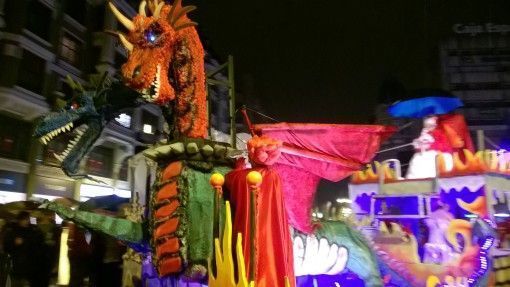 Carnival Float in Leon, Spain