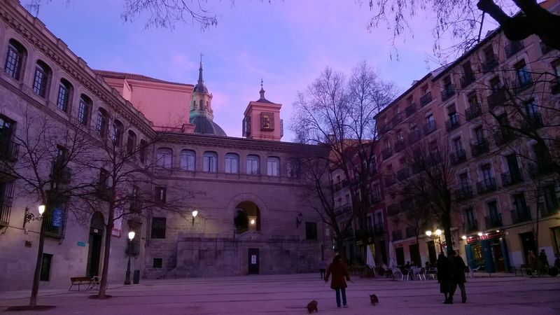 Plaza in La Latina, Madrid, Spain