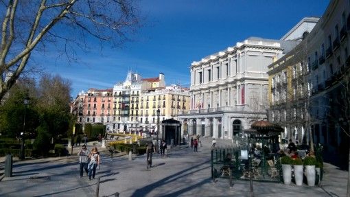 Opera Area in Madrid, Spain