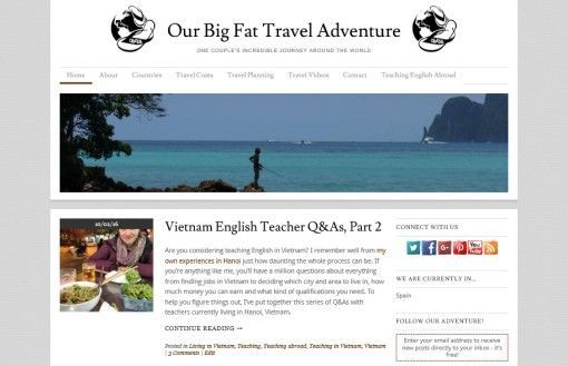 Our Big Fat Travel Adventure Homepage