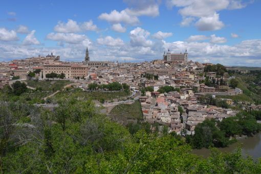 Panoramic view of Toledo in Spain