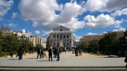 Visiting Madrid, the Plaza de Oriente