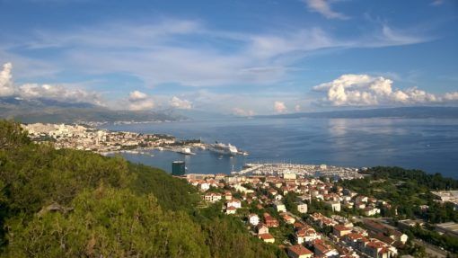 View over Split from Marjan Park