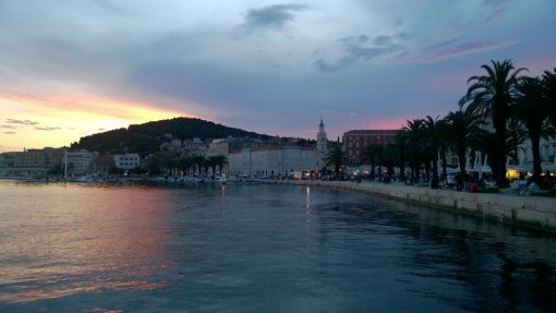 The Riva, Split, Croatia at night