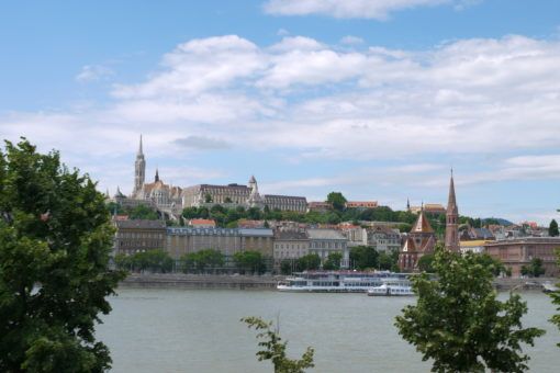 View of the Castle District over the River Danube in Budapest
