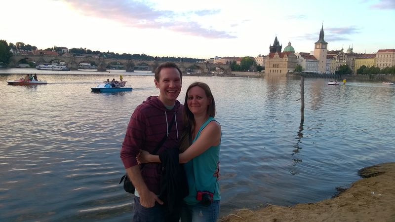 Us by the River in Prague