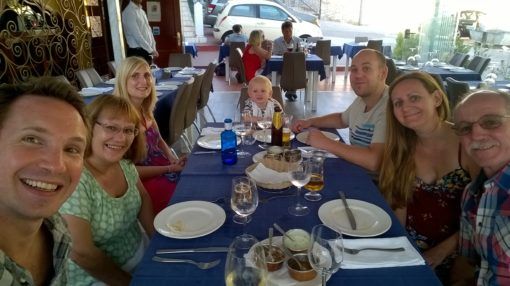 Holiday dinner with some of my family in Spain